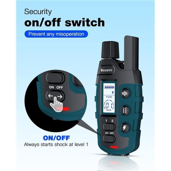 Dog Shock Collar - 3300Ft Training Collar with Remote for 5-120lbs Small Medium - Picture 5 of 6